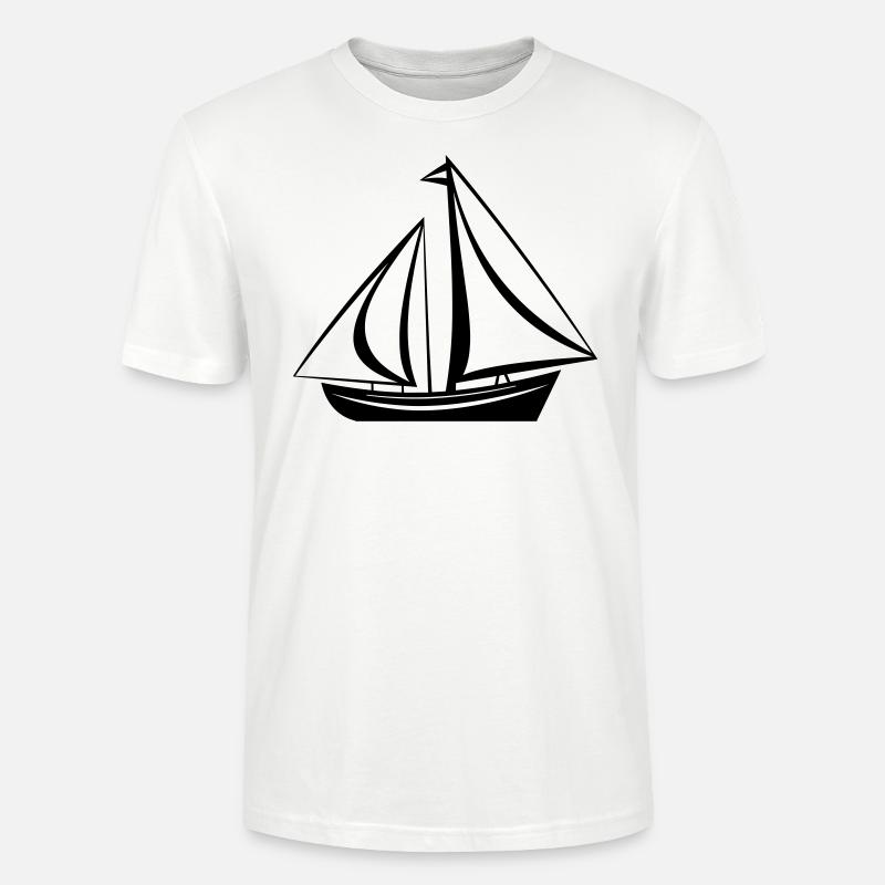 Segelschiff - Stanley/Stella Unisex Bio-T-Shirt CRAFTER - Weiß