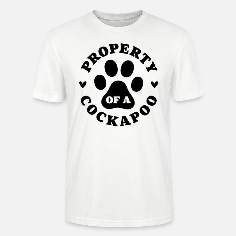 Propriété d’un Cockapoo - T-shirt bio CRAFTER Stanley Stella Unisexe - blanc