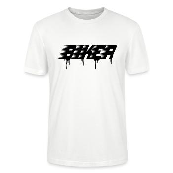biker - Stanley/Stella CRAFTER Unisex Organic T-Shirt - white - Front - Alina (178cm) & Michal (187cm)