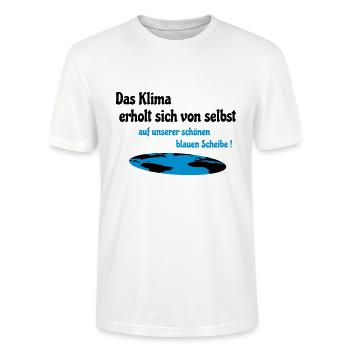 Klima erholt sich - Stanley/Stella Unisex Bio-T-Shirt CRAFTER - Weiß - Vorne - Alina (178cm) & Michal (187cm)