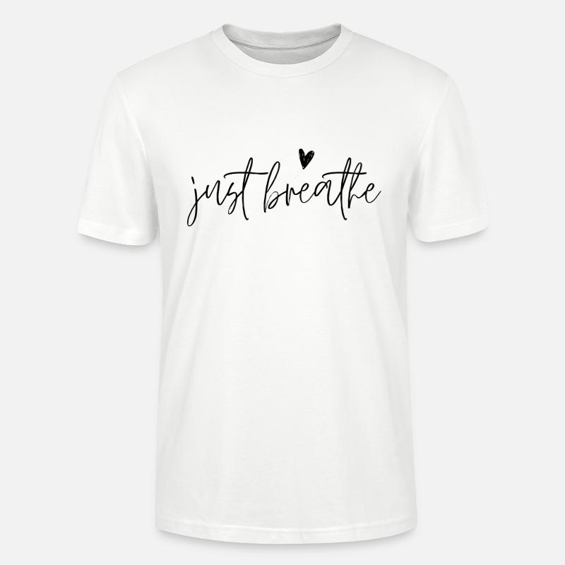 Respirez simplement - T-shirt bio CRAFTER Stanley Stella Unisexe - blanc