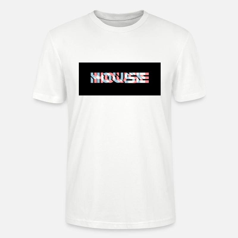 3D Effekt House Logo - Stanley/Stella Unisex Bio-T-Shirt CRAFTER - Weiß