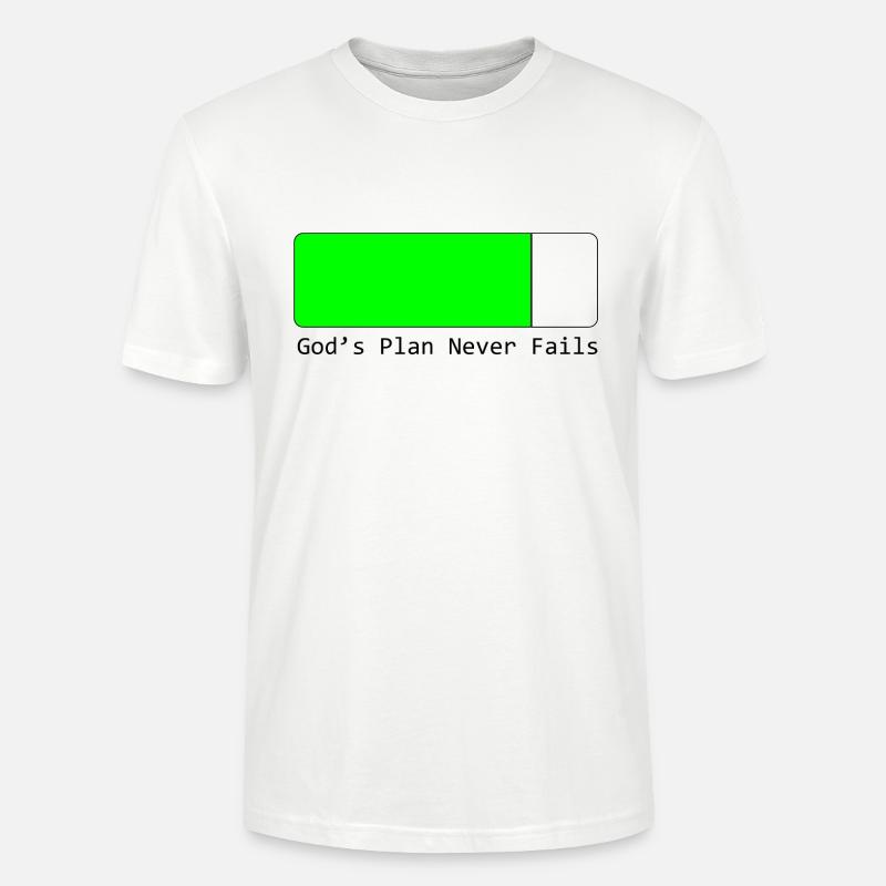 Gottes Pläne scheitern nie - Stanley/Stella Unisex Bio-T-Shirt CRAFTER - Weiß