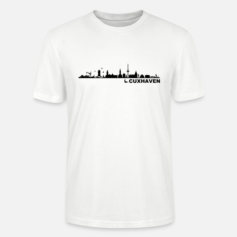Skyline - Küste Cuxhaven - Stanley/Stella Unisex Bio-T-Shirt CRAFTER - Weiß