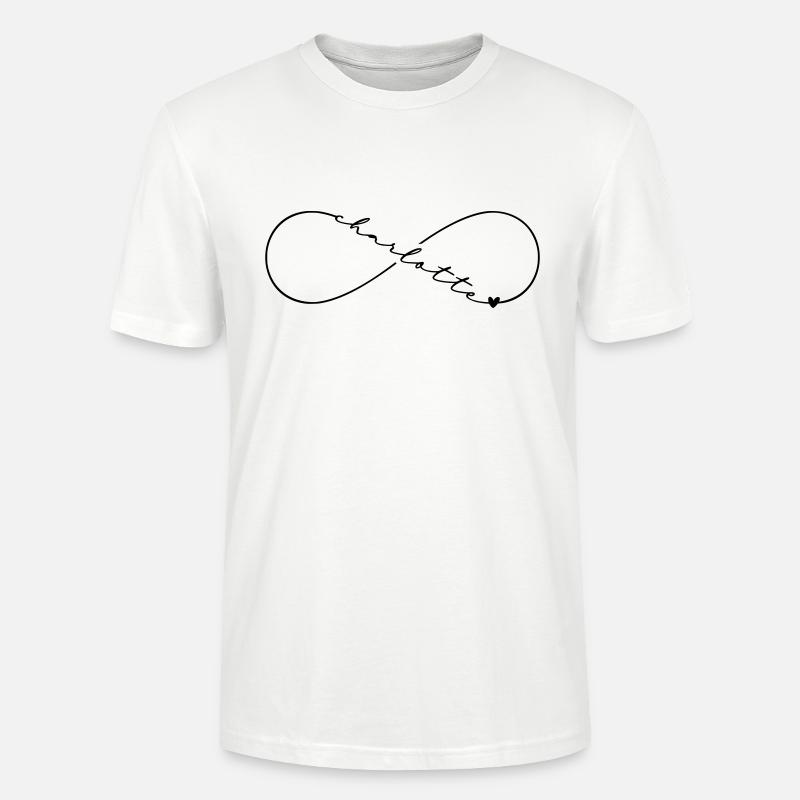 Charlotte Name Infinitysymbol - Stanley/Stella Unisex Bio-T-Shirt CRAFTER - Weiß