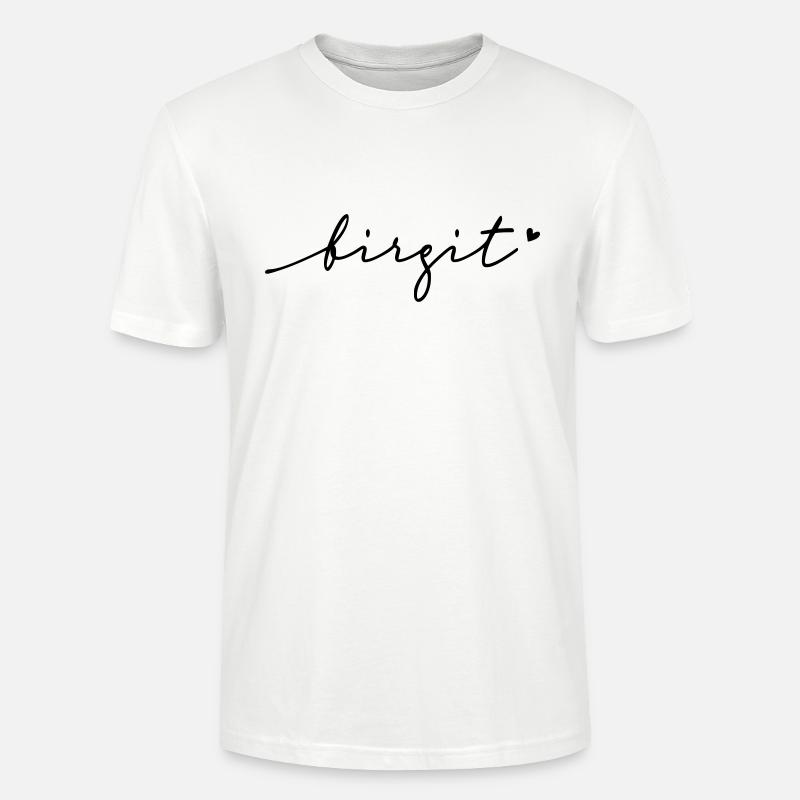 Birgit Cursive Name - Stanley/Stella CRAFTER Unisex Organic T-Shirt - white