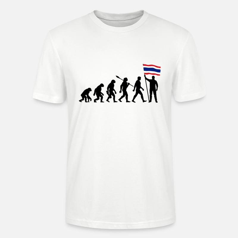 Thaïlande - Evolution - Drapeau - Nation - T-shirt bio CRAFTER Stanley Stella Unisexe - blanc