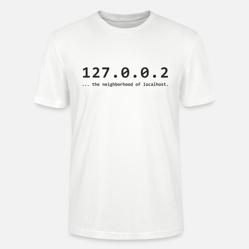 127.0.0.2 - le quartier de localhost - T-shirt bio CRAFTER Stanley Stella Unisexe - blanc