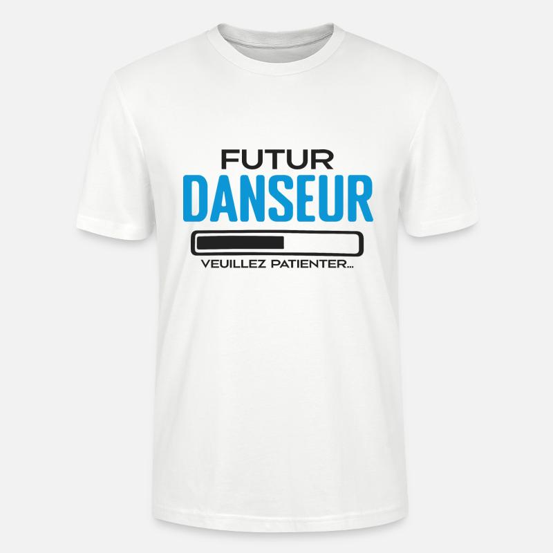 Futur Danseur Idée Cadeau Danseur - T-shirt bio CRAFTER Stanley Stella Unisexe - blanc
