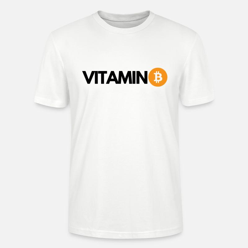 Krypto VITAMIN B Bitcoin BTC - Stanley/Stella Unisex Bio-T-Shirt CRAFTER - Weiß