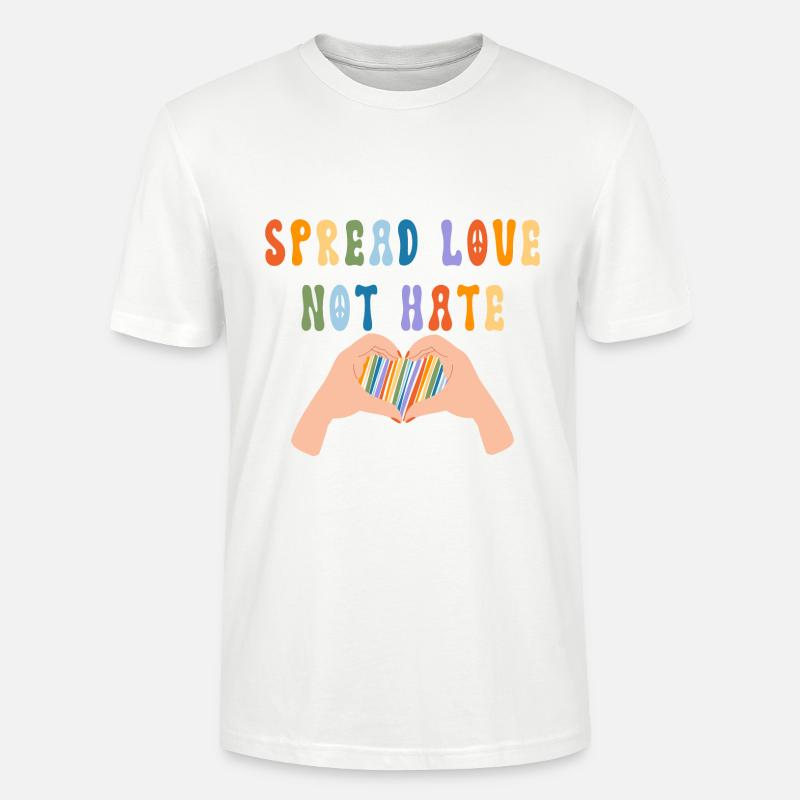 Spread Love Not Hate - Stanley/Stella Unisex Bio-T-Shirt CRAFTER - Weiß