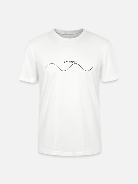 sinus graph design - Stanley/Stella Unisex Bio-T-Shirt CRAFTER - Weiß