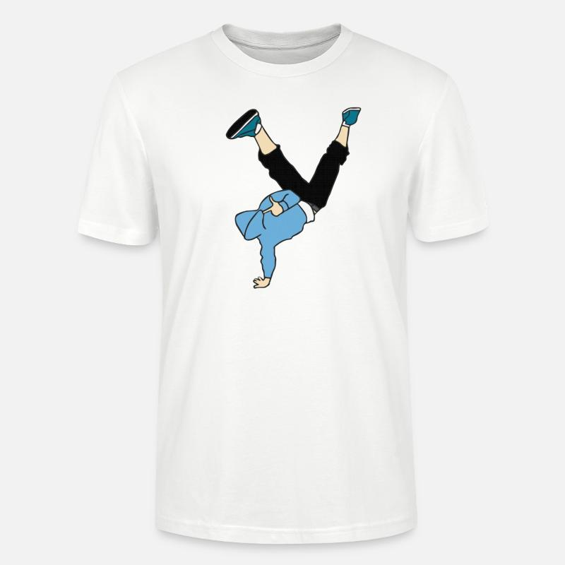 Breakdance-Tänzer - Stanley/Stella Unisex Bio-T-Shirt CRAFTER - Weiß
