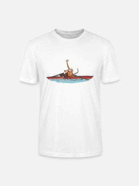 Two oarsmen after victory gift idea - Stanley/Stella CRAFTER Unisex Organic T-Shirt - white