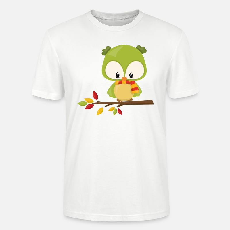 Eule - Stanley/Stella Unisex Bio-T-Shirt CRAFTER - Weiß