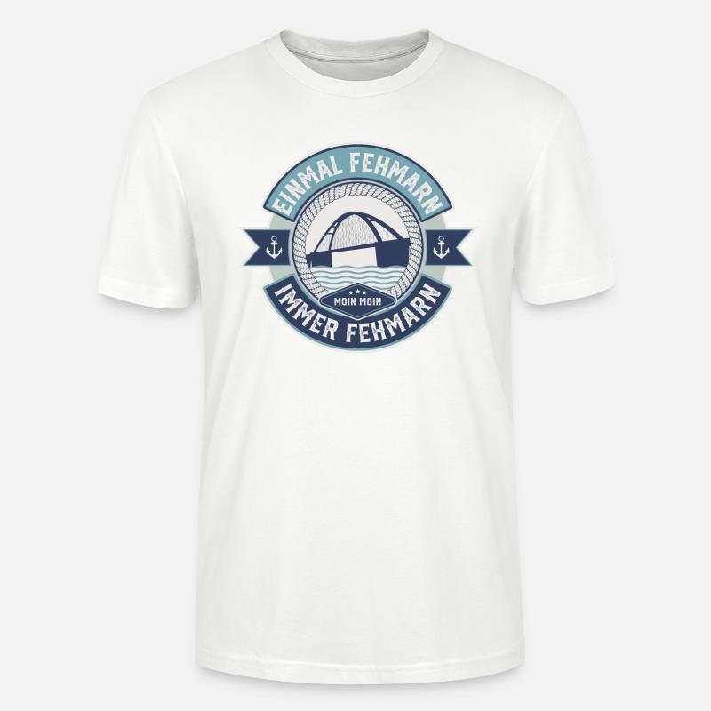 Fehmarn - Einmal Fehmarn Immer Fehmarn - Stanley/Stella Unisex Bio-T-Shirt CRAFTER - Weiß