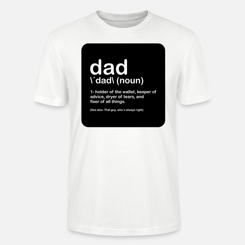 dad problemsolver black - Stanley/Stella Unisex Bio-T-Shirt CRAFTER - Weiß