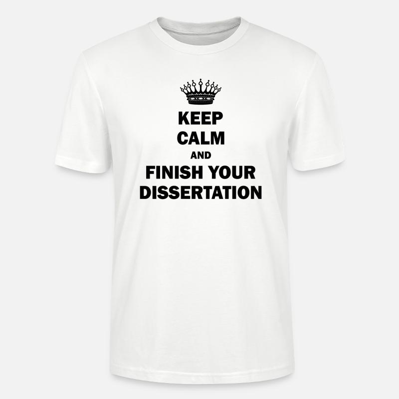Dissertation Phd Student Geschenk - Stanley/Stella Unisex Bio-T-Shirt CRAFTER - Weiß