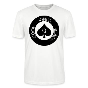 Only Black Cock - Stanley/Stella CRAFTER Unisex Organic T-Shirt - white - Front - Alina (178cm) & Michal (187cm)