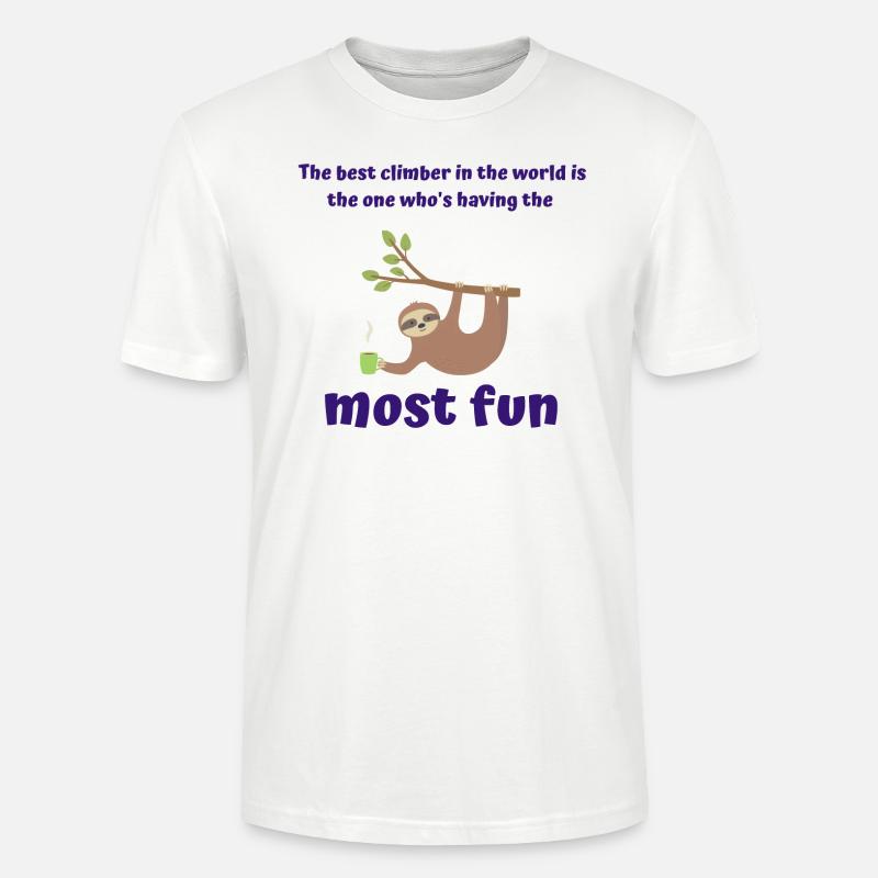 bester Kletterer der Welt - Stanley/Stella Unisex Bio-T-Shirt CRAFTER - Weiß