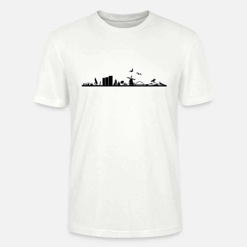 Skyline - Fehmarn - Stanley/Stella Unisex Bio-T-Shirt CRAFTER - Weiß