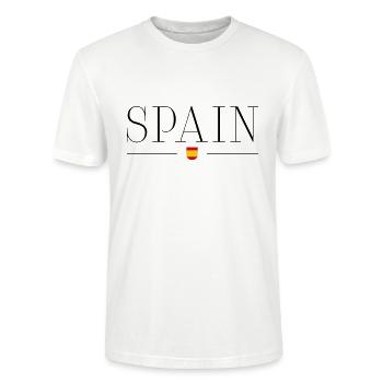 Spain - Stanley/Stella CRAFTER Unisex Organic T-Shirt - white - Front - Alina (178cm) & Michal (187cm)