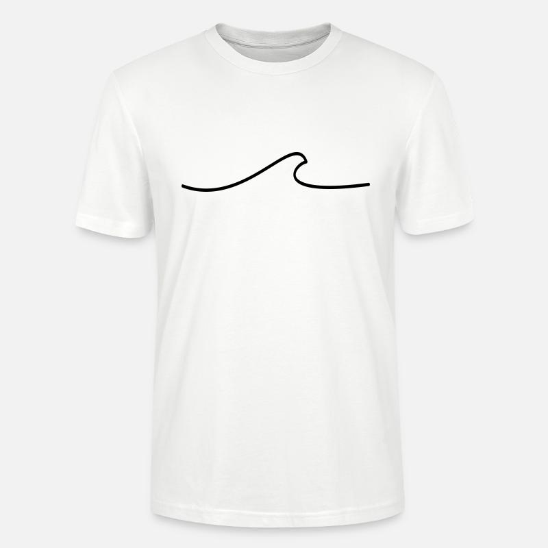 WAVE minimalistic - Stanley/Stella Unisex Bio-T-Shirt CRAFTER - Weiß