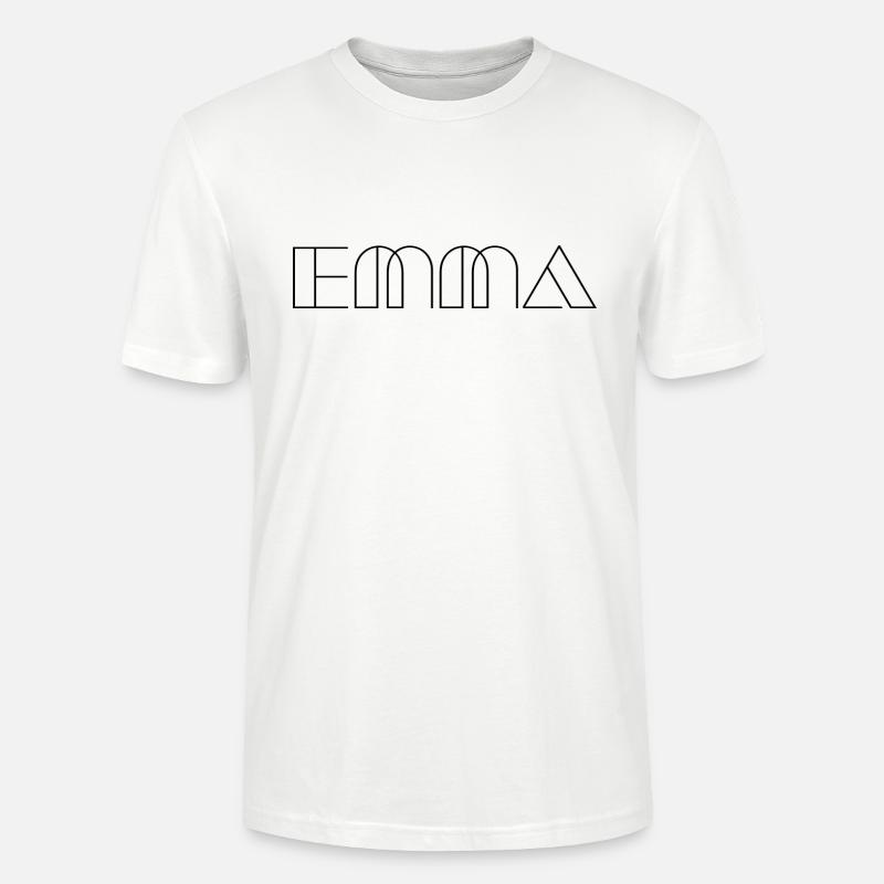 Nom Emma Modern Black - T-shirt bio CRAFTER Stanley Stella Unisexe - blanc