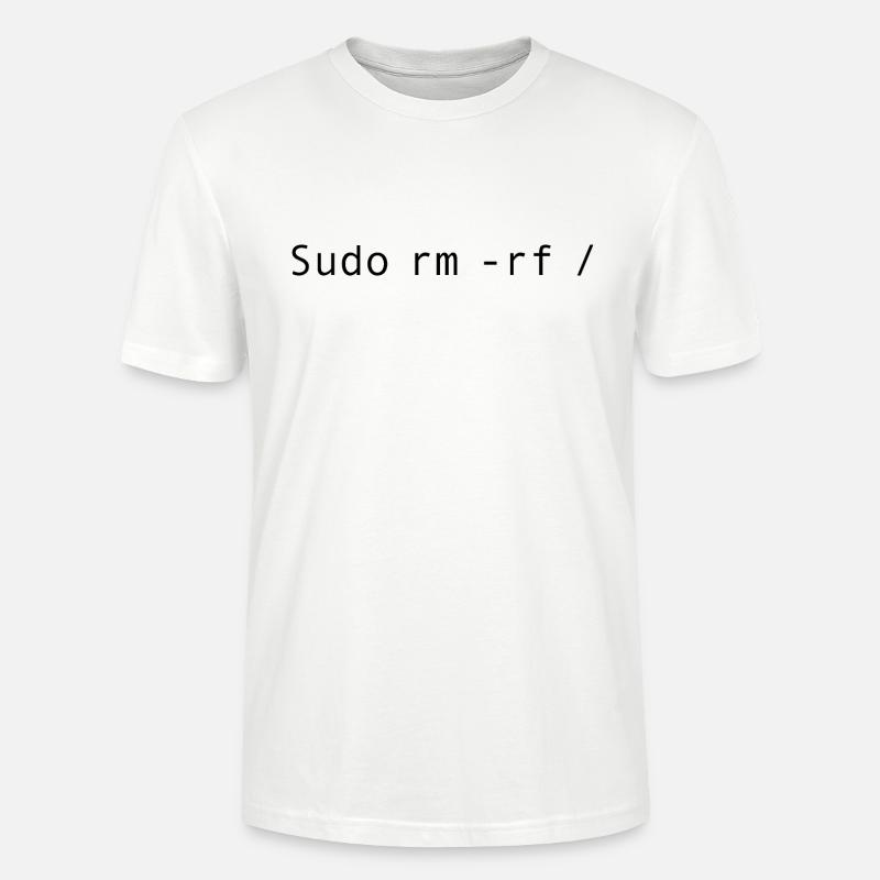 Linux-Codierung sudo rm -rf / - Stanley/Stella Unisex Bio-T-Shirt CRAFTER - Weiß