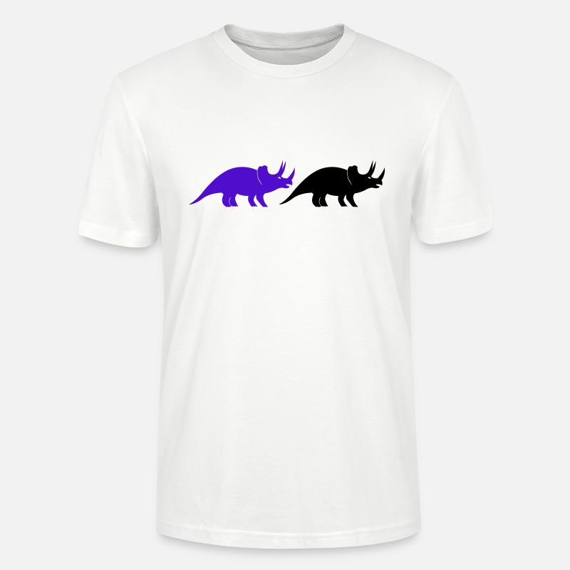 Triceratops - Stanley/Stella Unisex Bio-T-Shirt CRAFTER - Weiß