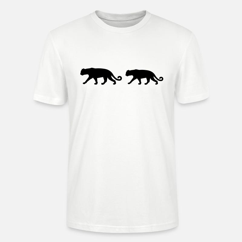 Panthère 2 - T-shirt bio CRAFTER Stanley Stella Unisexe - blanc
