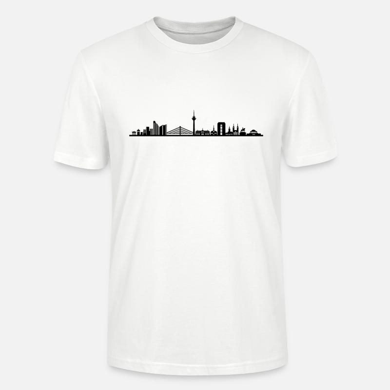 Skyline - Düsseldorf - Stanley/Stella Unisex Bio-T-Shirt CRAFTER - Weiß