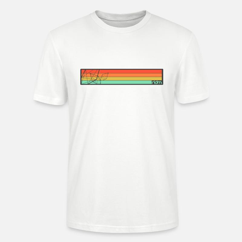 ridm crystalized stripes - Stanley/Stella Unisex Bio-T-Shirt CRAFTER - Weiß