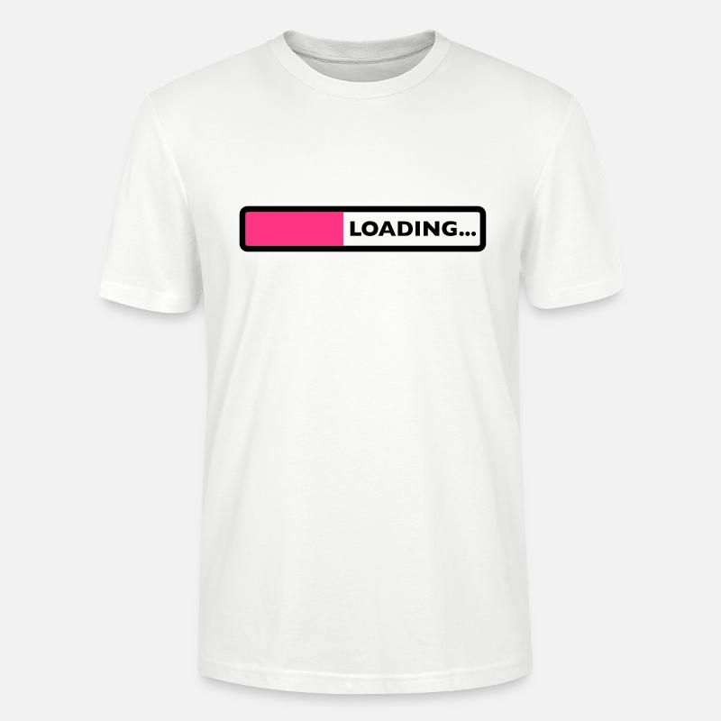 loading laden computer warten ladebalken - Stanley/Stella Unisex Bio-T-Shirt CRAFTER - Weiß