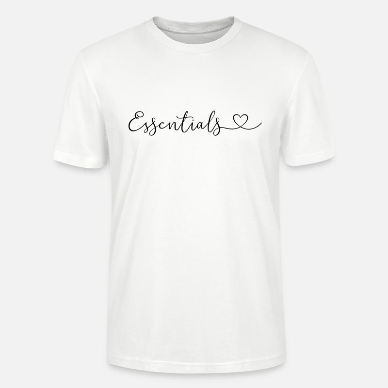 "Essentials" - customizable! - Stanley/Stella CRAFTER Unisex Organic T-Shirt - white