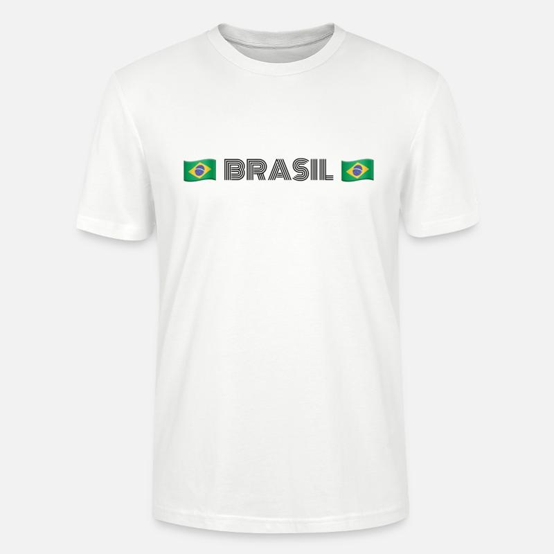 BRASIL - Stanley/Stella Unisex Bio-T-Shirt CRAFTER - Weiß