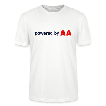powered by AA - Stanley/Stella Unisex Bio-T-Shirt CRAFTER - Weiß - Vorne - Alina (178cm) & Michal (187cm)