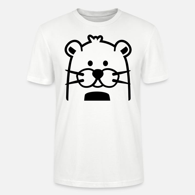 otter - Stanley/Stella CRAFTER Unisex Organic T-Shirt - white
