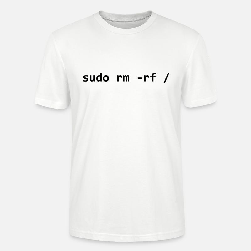 sudo rm rf - Stanley/Stella CRAFTER Unisex Organic T-Shirt - white