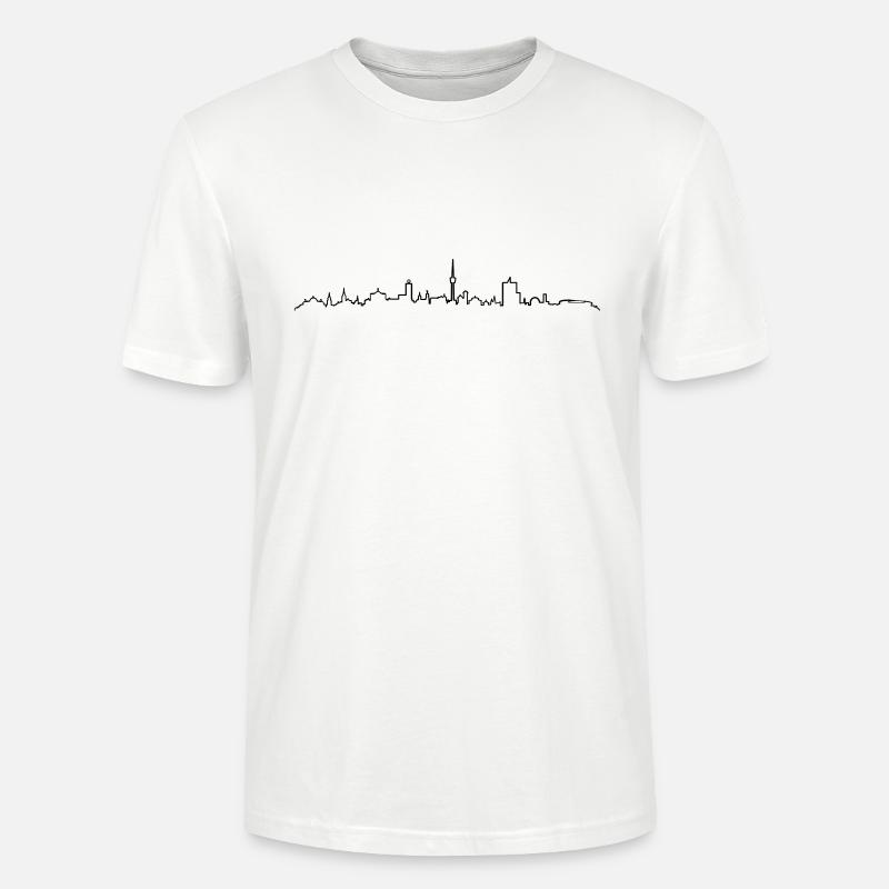 Skyline - Stuttgart - Stanley/Stella Unisex Bio-T-Shirt CRAFTER - Weiß