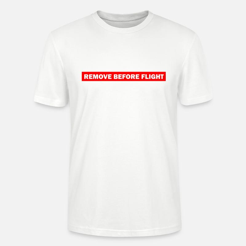 REMOVE BEFORE FLIGHT - Stanley/Stella CRAFTER Unisex Organic T-Shirt - white