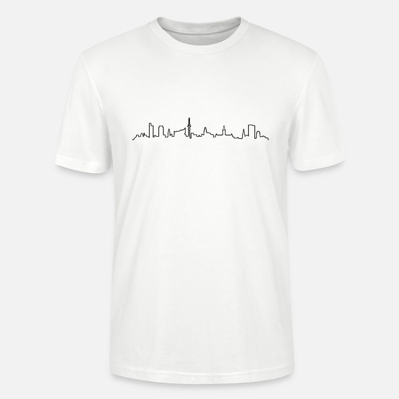 Skyline Hamburg - Stanley/Stella Unisex Bio-T-Shirt CRAFTER - Weiß