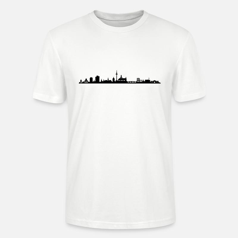Skyline - Mannheim - Stanley/Stella Unisex Bio-T-Shirt CRAFTER - Weiß