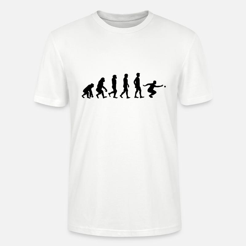 Pétanque évolution - T-shirt bio CRAFTER Stanley Stella Unisexe - blanc