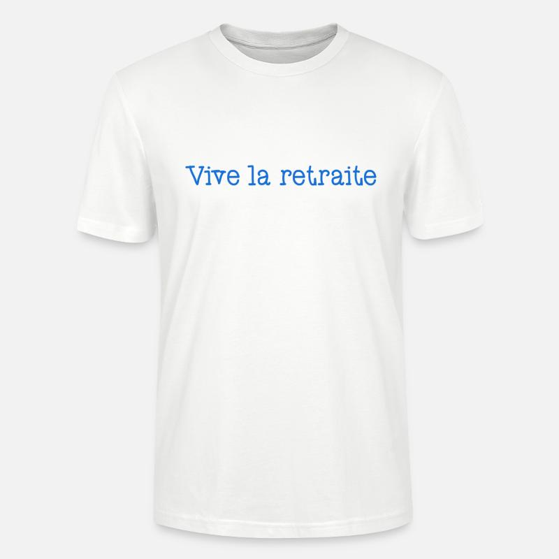 RETRAITE. RETRAITE. RETRAITEE. RETRAITE - T-shirt bio CRAFTER Stanley Stella Unisexe - blanc