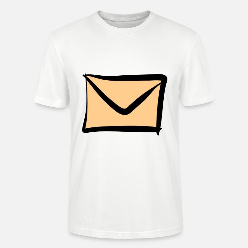 Letter / Envelope icon. Post / E-Mail. - Stanley/Stella CRAFTER Unisex Organic T-Shirt - white