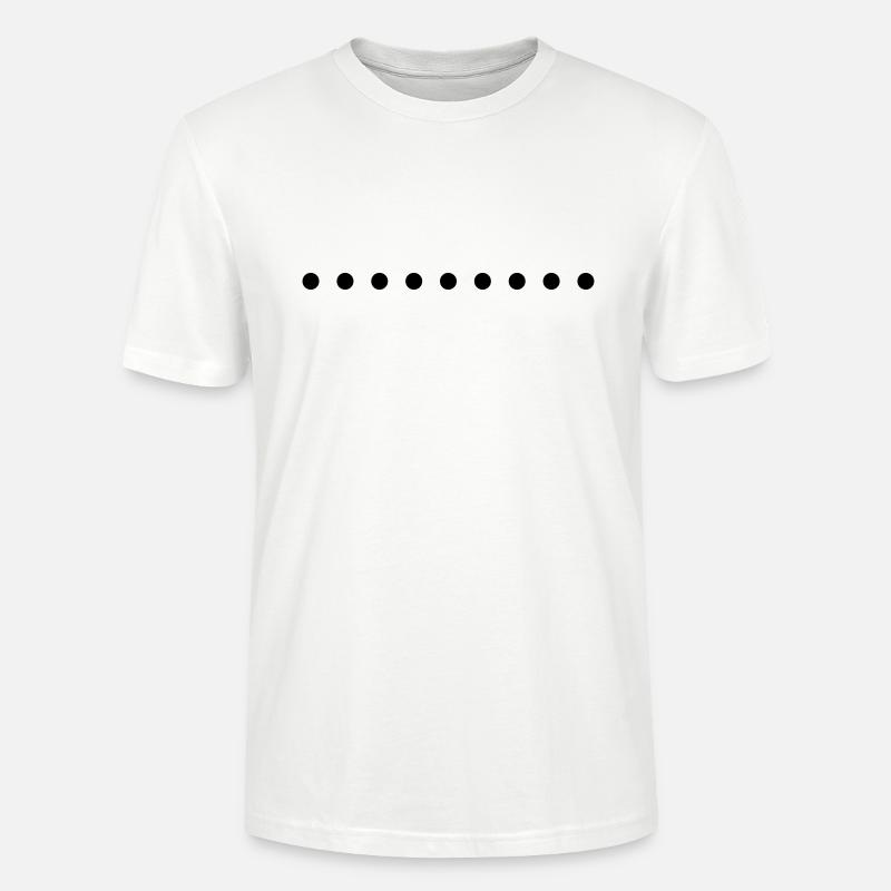 punkte - Stanley/Stella Unisex Bio-T-Shirt CRAFTER - Weiß