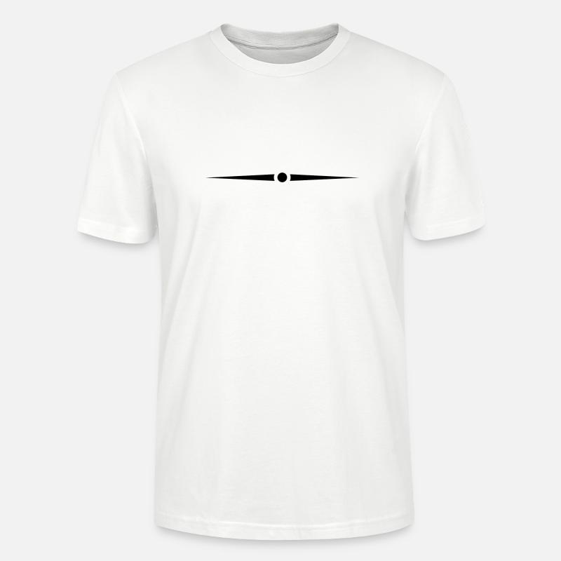 Schwarzer Trennstrich - Stanley/Stella Unisex Bio-T-Shirt CRAFTER - Weiß