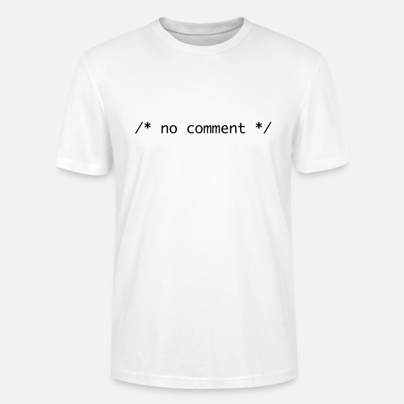 no comment - Stanley/Stella Unisex Bio-T-Shirt CRAFTER - Weiß