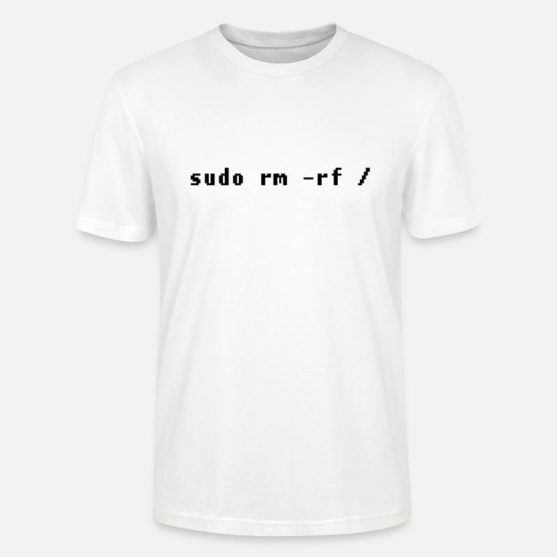 Lustiges Linux Admin Design - Stanley/Stella Unisex Bio-T-Shirt CRAFTER - Weiß